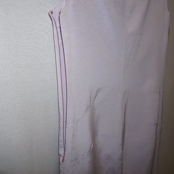 Deadstock Vintage FENDI lavender faille sheath dress it 42 US 6 8 spring summer - Picture 7 of 15